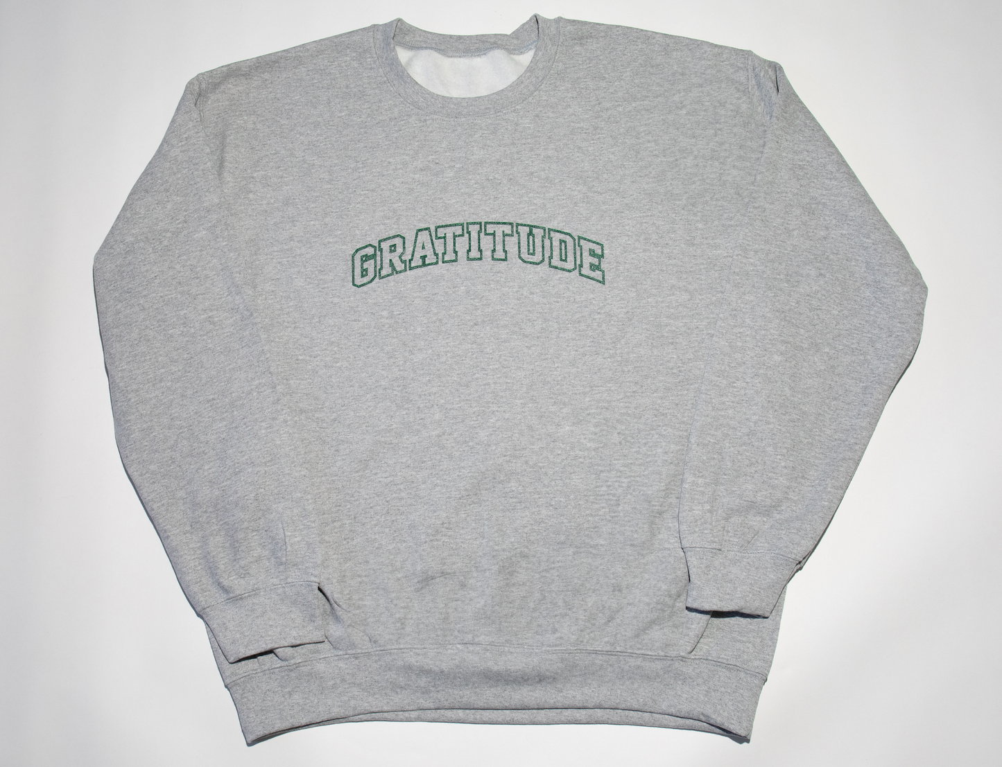 Toddler & Kids Gratitude Crewneck Sweater - Heather Grey