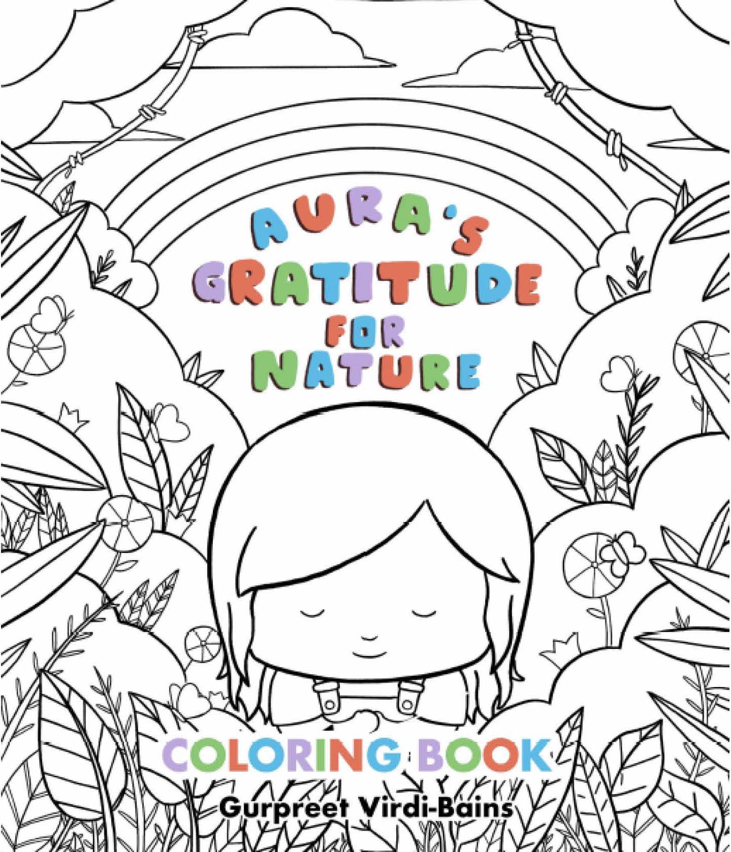 Aura's Gratitude for Nature Coloring Book (Digital Printable Download)